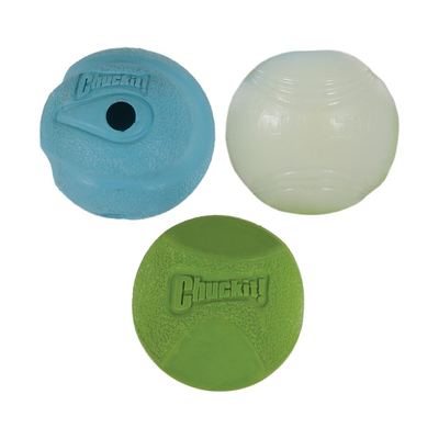 Chuckit! Fetch Medley (Gen 2) Köpek Oyun Topu Seti 3'lü Paket (Küçük Boy)